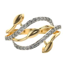 VALANOVA 14KT Gold Diamond Studded Ring- 0.36 gm-image-33