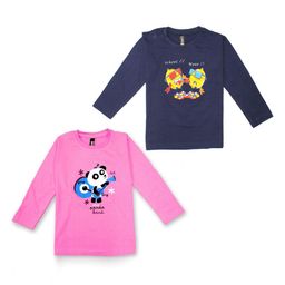 BAESD Girls 2 Printed Pure Cotton Applique T-shirt-image-78