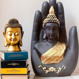 CraftEstate Black Buddha Figurine Showpiece-image-34