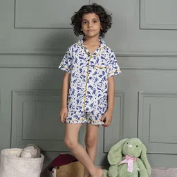 MABISH by Sonal Jain Boys Printed Pure Cotton Night suits-picture-31