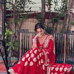 PAYAL CREATION Woven Design Zari Maheshwari Saree-image-11