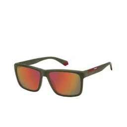 Polaroid Men UV Protected Lens Full Rim Rectangle Sunglasses-7
