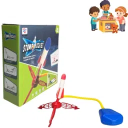 Rocket Launcher for Kids, Outdoor Duel Game Foam Jump Rocket Launcher-4