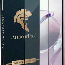 ArmourPro Edge To Edge Tempered Glass for Redmi 13 5G, Redmi 13, Redmi 12 4G, Redmi 12 5G, Redmi 12, Black Border OG Glass-11