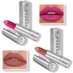 PERPAA Set of 2 Push Button Matte Lipstick 3.5g each - Matte Pink 175 & Innocent Nude 306-18
