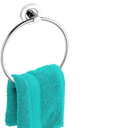 TBDE0076 Standard Grade Stainless Steel Towel Ring for Bathroom/Wash Basin/Napkin-Towel Hanger/Bathroom Accessories (Chrome-Round) - Pack of 1 Pcs SILVER Towel Holder-14