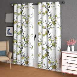 152.4 cm (5 ft) Polyester Semi Transparent Window Curtain (Pack Of 2)-8