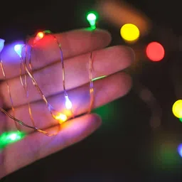 SPARK WORLD White & Green 5 Pieces LED Rice String Lights image 2