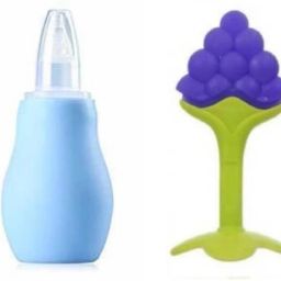 Baby Fruit Shape Teether n Nasal Aspirator Combo Pack of 2 Teether-image-16