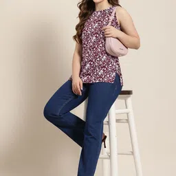 HERE&NOW Floral Printed Kurti-picture-9