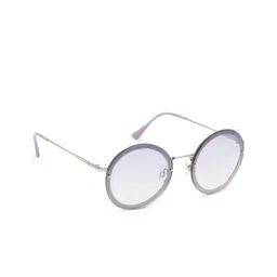 French Connection Women Purple Lens & Round Sunglasses with UV Protected Lens FC 7570 C2 S-78