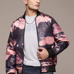 The Roadster Lifestyle Co. Abstract Print Bomber Jacket-image-20