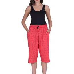 BAESD Printed Loose Fit Cotton Capris-picture-14