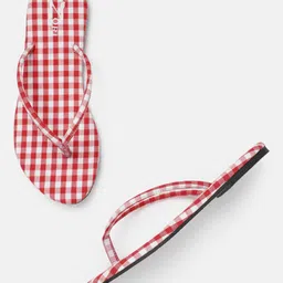 ZORI WORLD Women Checked Open Toe Flats-image-67