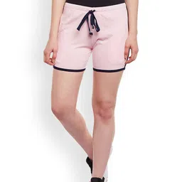 VIMAL JONNEY Women Pink Solid Slim Fit Regular Shorts-image-43