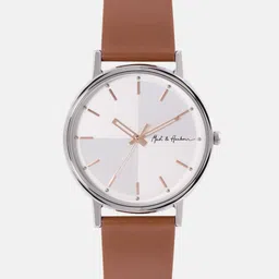 Mast & Harbour Unisex Brass Dial & Leather Straps Analogue Watch-43