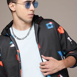 The Roadster Lifestyle Co. Printed Hooded Tailored Jacket-image-14