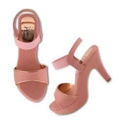 JM Looks Open Toe Slim Heels With Backstrap image 2