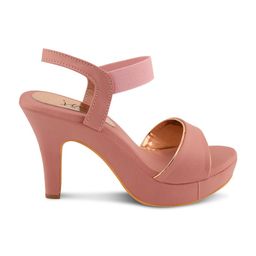 JM Looks Open Toe Slim Heels With Backstrap image 3
