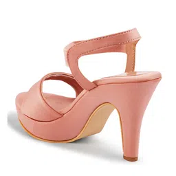 JM Looks Open Toe Slim Heels With Backstrap image 5