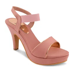 JM Looks Open Toe Slim Heels With Backstrap image 4