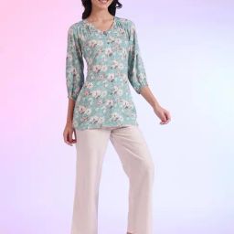 Aurelia Blue Floral Kurti-picture-47