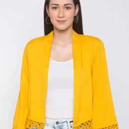 Globus Mustard Regular Fit Shrug-image-28