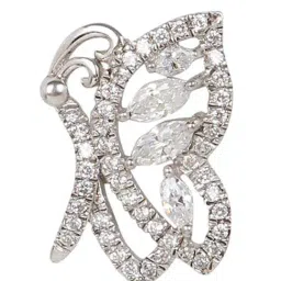 The Real Effect London 800 Silver Butterfly Chain Pendant for Women-image-100