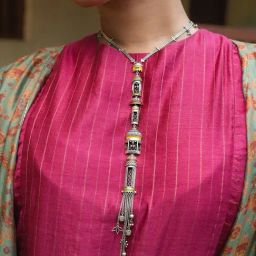 Shaya 92.5 Sterling Silver Palki Necklace for Women-image-27