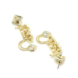 Karatcart Golden Drop Earrings for Women image 5
