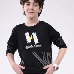 Monte Carlo Kids Black Printed T-Shirt-picture-44