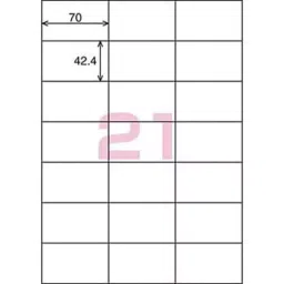 Kokuyo 0.08 mm A4 125 g/m² Paper Label for Color Laser and Color Copier Printer, LBP-E80363 (Bag of 100 Sheets) image 2