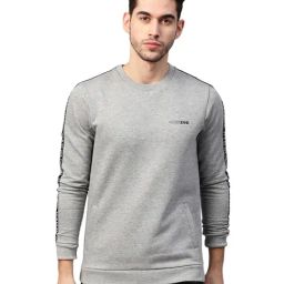 Spykar Black Round Neck Sweatshirt-image-84
