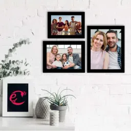 eCraftIndia Memory Black Collage Photoframes - Set of 3-47