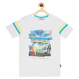 Li'l Tomatoes Kids White Cotton Printed T-Shirt-image-66