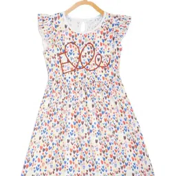 Elle Kids Multicolor Cotton Printed Dress-picture-34