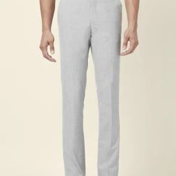 Byford By Pantaloons Light Grey Slim Fit Trousers-image-60