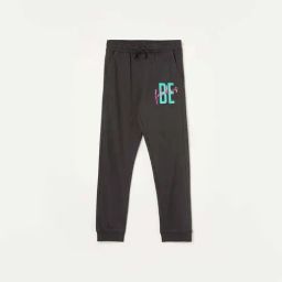 Fame Forever by Lifestyle Kids Charcoal Grey Cotton Printed Trackpants-image-102