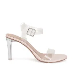 Truffle Collection Women's Nude Ankle Strap Stilettos-image-45