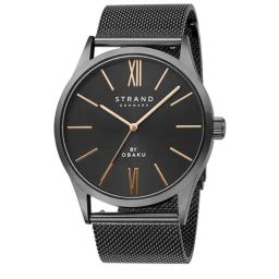 STRAND by Obaku S720GXBBMB Bradford Charcoal Analog Watch for Men-image-57