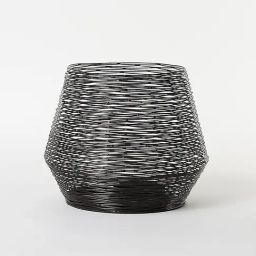 Westside Home Large Bronze Wired Wave-Design Candle Holder-image-30