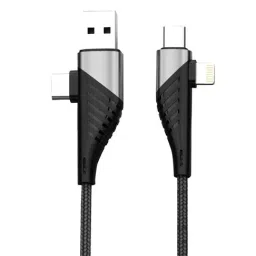 Portronics Konnect J1 20W PD Quick Charge 4-in-1 Cable with 1M Length (Black)-4