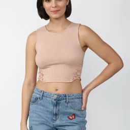 Forever 21 Pink Crop Top-image-75