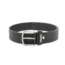 Red Tape Black Textured Leather Casual Belt-image-11