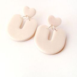 VMA PLAY FASHION Heart Shaped Drop Earrings-image-11