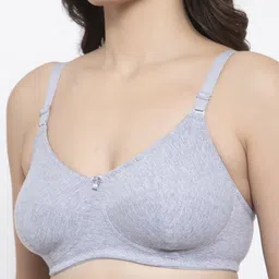 Prag & Co Grey Non-Padded Non-Wired Full Coverage Support Everyday Bra  AB30234BG image 4