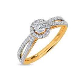 Kisna Diamond & Gold Jewellery Erina 18k (750) Diamond & Gold Ring For Women-image-42