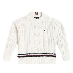 TOMMY HILFIGER Ivory Petal Solid Archive Fit Pullover-picture-6
