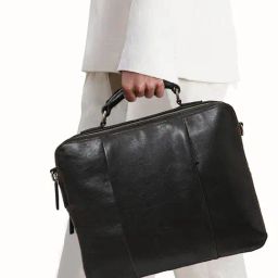 Hidesign Gitano 03 Black Leather Medium Messenger Bag-image-51