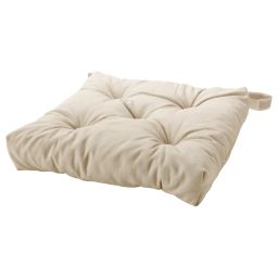 ikea vildaurikel Chair cushion, light beige, 40/35x38x7 cm-picture-32